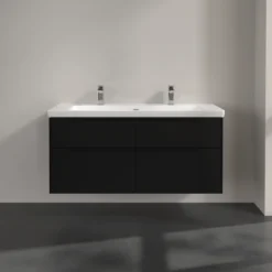 V&b subway 3.0 servantskap 127x57 volcano black m/lys håndtak i møbelets farge