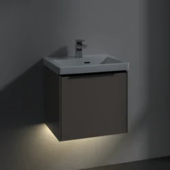 V&b subway 3.0 servantskap 47x42 volcano black m/lys håndtak i møbelets farge