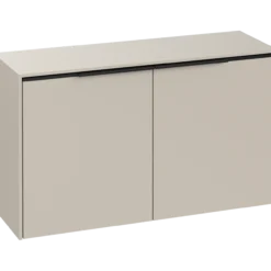 V&b subway 3.0 sideskap 80x42 cashmere grey håndtak i volcano black