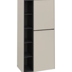 V&b subway 3.0 sideskap 57x120 høyre cashmere grey håndtak i møbelets farge