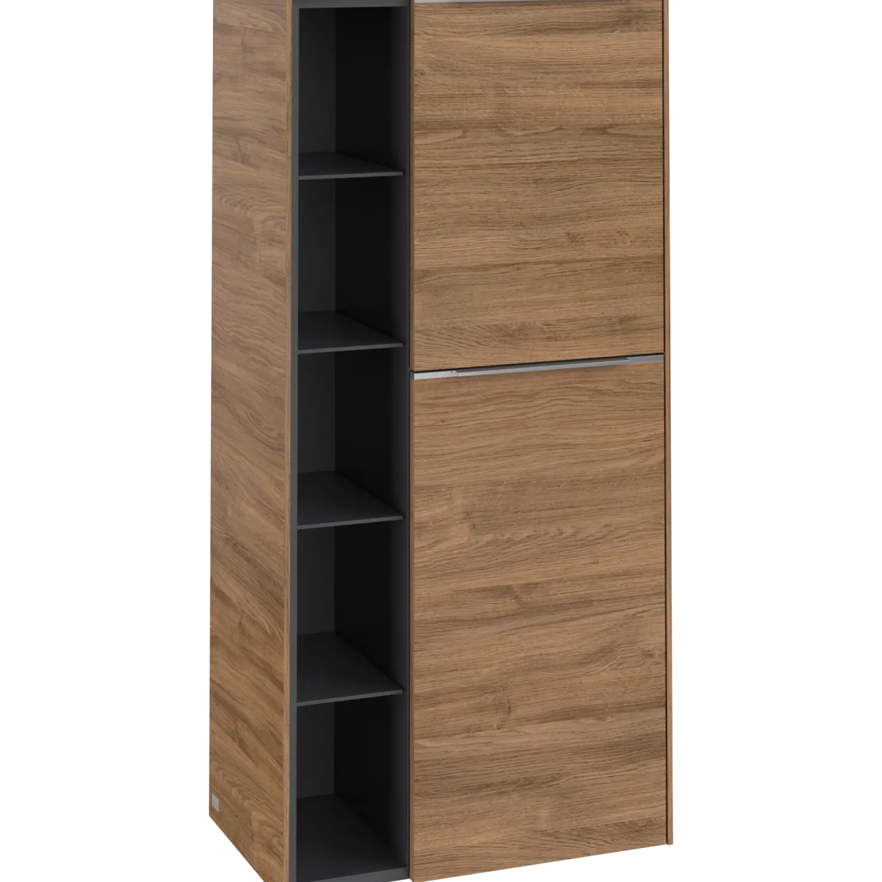 V&b subway 3.0 sideskap 57x120 høyre kansas oak håndtak i krom