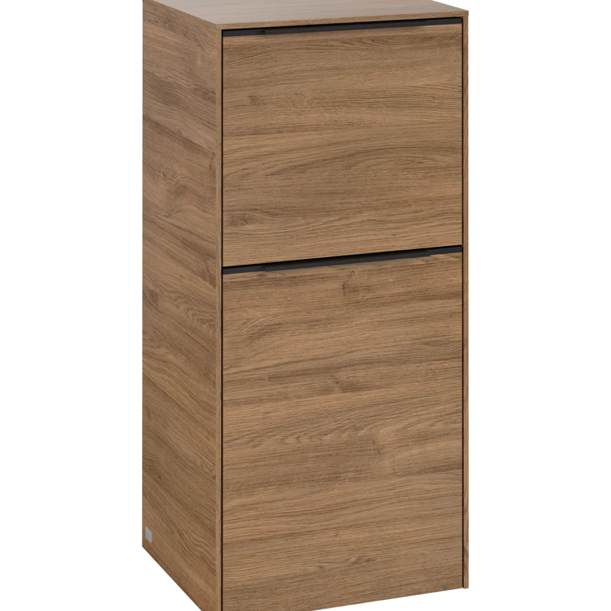 V&b subway 3.0 sideskap 40x86 høyre kansas oak håndtak i volcano black