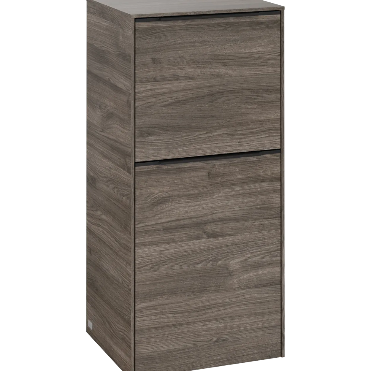 V&b subway 3.0 sideskap 40x86 høyre stone oak håndtak i volcano black