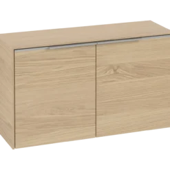 V&b subway 3.0 sideskap 80x42 nordic oak håndtak i krom