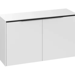 V&b subway 3.0 sideskap 80x42 pure white håndtak i volcano black