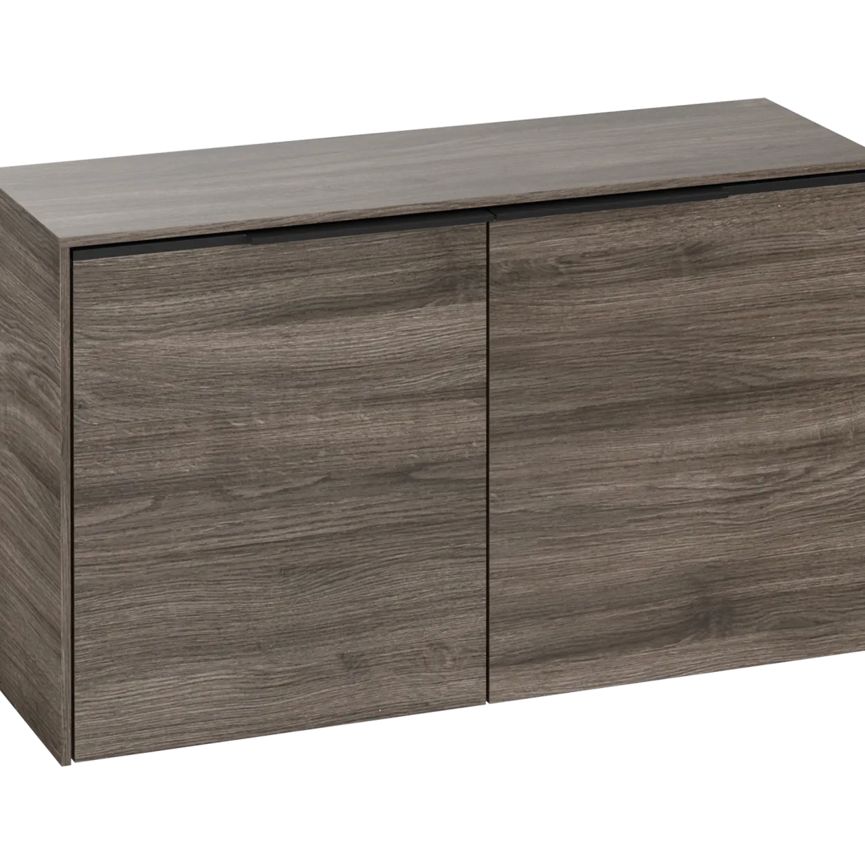 V&b subway 3.0 sideskap 80x42 stone oak håndtak i volcano black