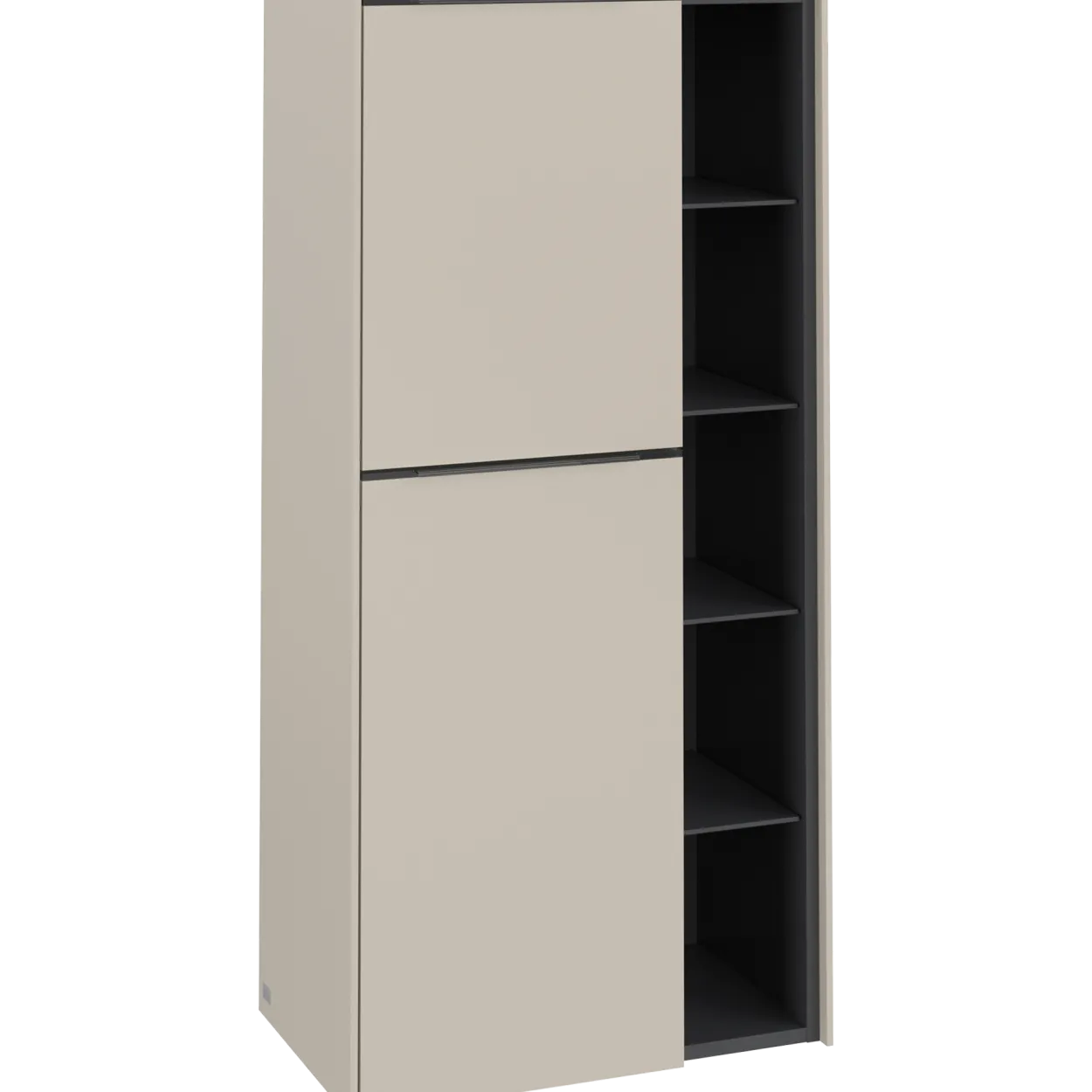 V&b subway 3.0 sideskap 57x120 venstre cashmere grey håndtak i møbelets farge