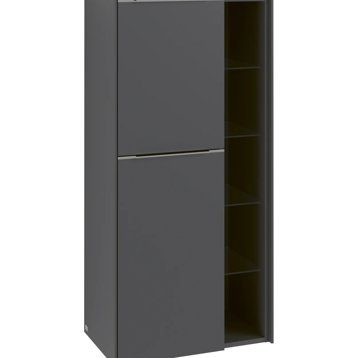 V&b subway 3.0 sideskap 57x120 venstre graphite håndtak i møbelets farge