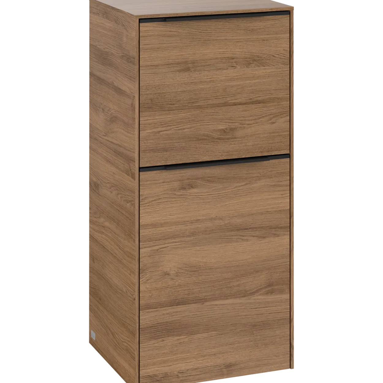 V&b subway 3.0 sideskap 40x86 venstre kansas oak håndtak i volcano black