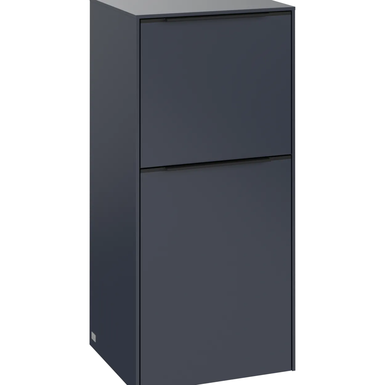 V&b subway 3.0 sideskap 40x86 venstre marine blue håndtak i volcano black