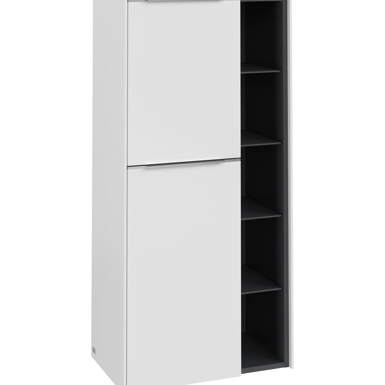 V&b subway 3.0 sideskap 57x120 venstre pure white håndtak i krom