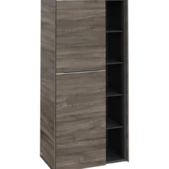 V&b subway 3.0 sideskap 57x120 venstre stone oak håndtak i krom