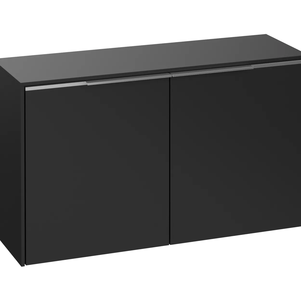V&b subway 3.0 sideskap 80x42 volcano black håndtak i krom