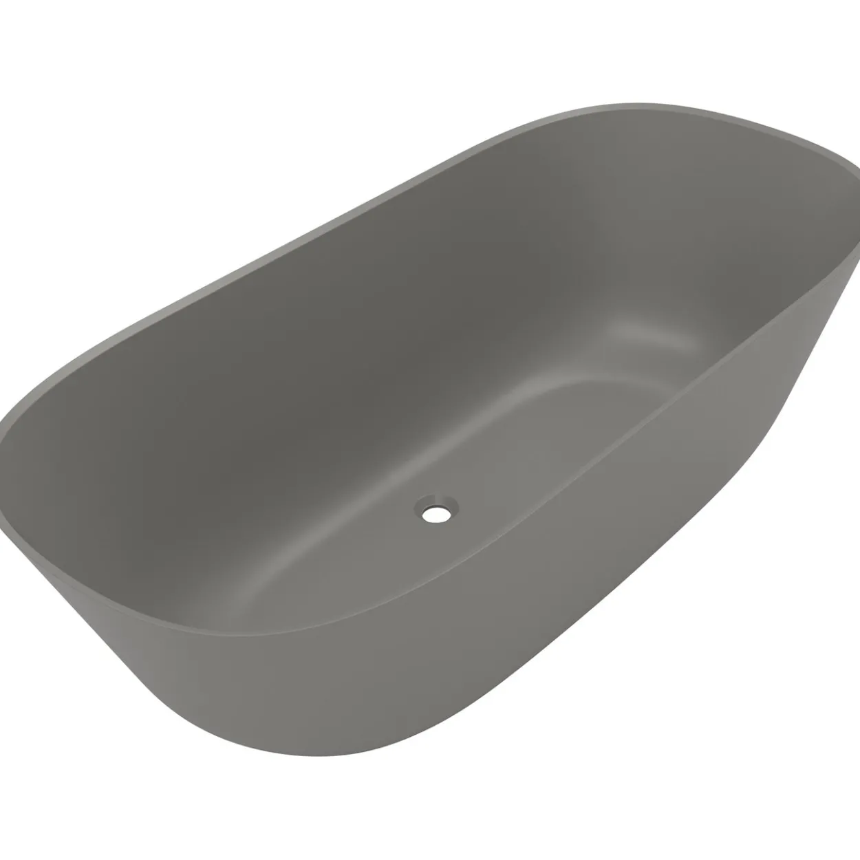 V&b theano frittstående badekar 170x75 grey