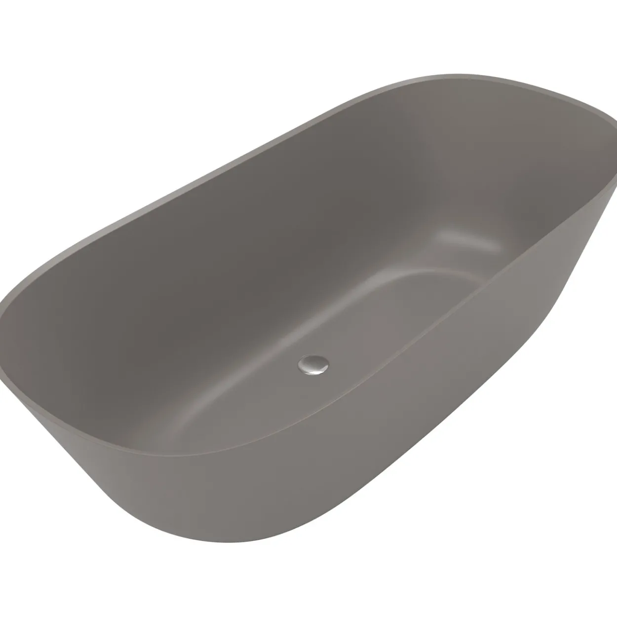 V&b theano frittstående badekar 170x75 grey