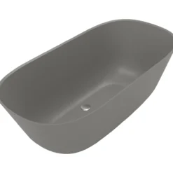 V&b theano frittstående badekar 155x75 grey