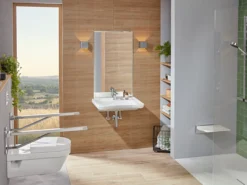 V&b vicare design sammenleggbar armstøtte 85 cm krom
