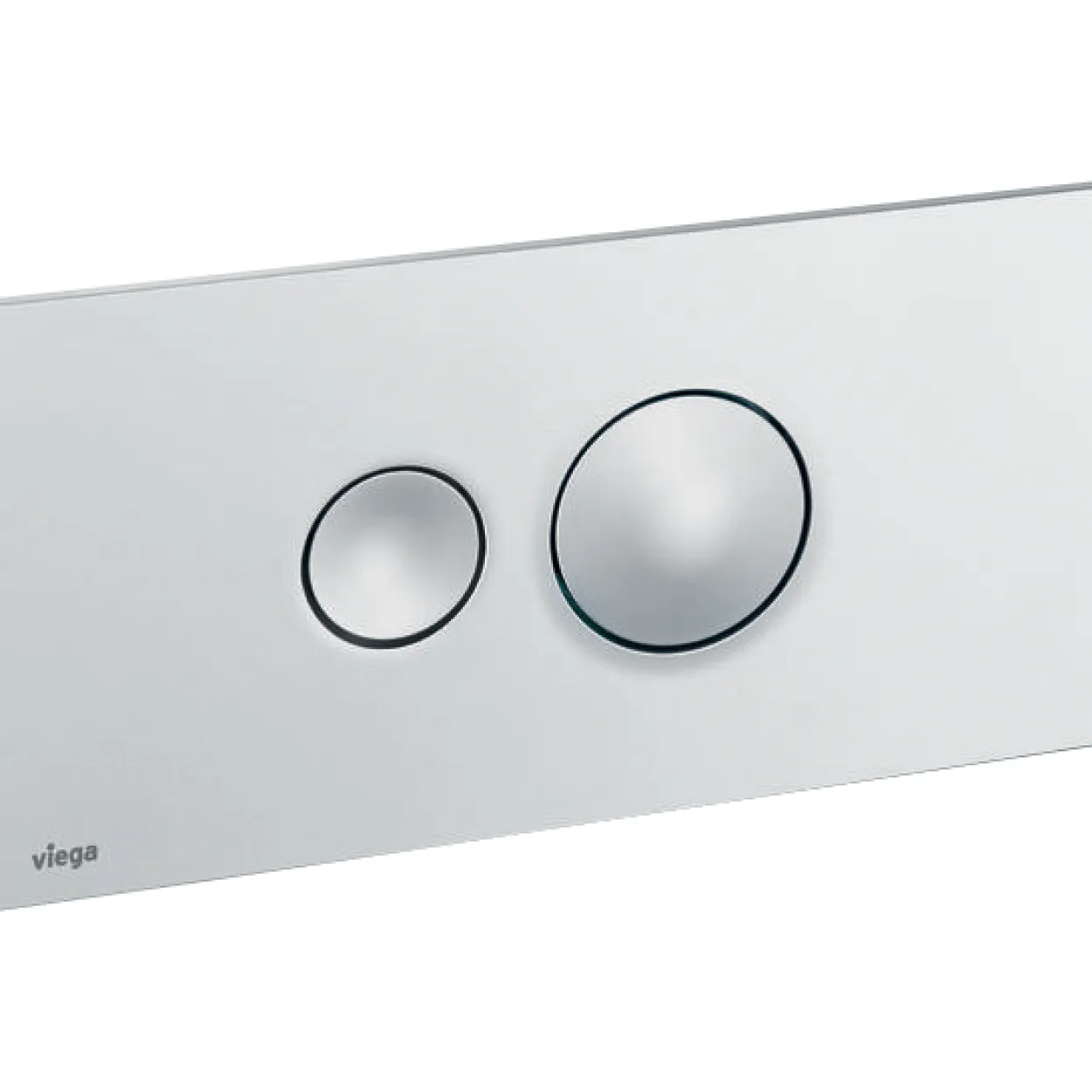 Viega betjeningsplate visign for style10 hvit vannrett montering