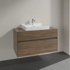 Villeroy & boch collaro servantskap 100 for servant midt 60 cm m/2 skuffer arizona eik