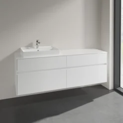 Villeroy & boch collaro servantskap 160 for servant venstre 60 cm m/4 skuffer hvit høyglans