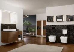 Villeroy & boch finion veggskål med åpen spylekant, hvit alpin ceramicplus