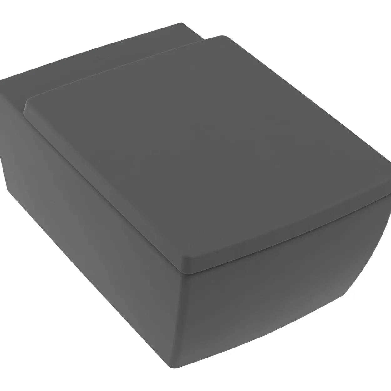 Villeroy & boch memento 2.0 veggskål med åpen spylekant graphite ceramicplus