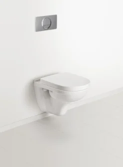 Villeroy & boch o.novo compact veggskål m/toalettsete, hvit alpin