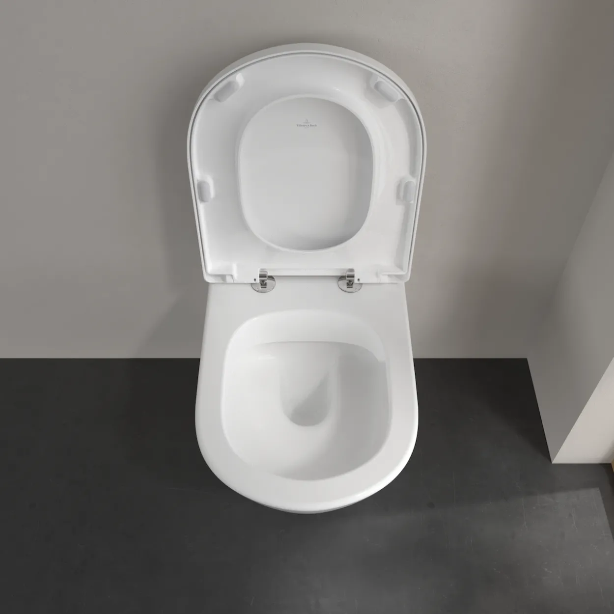 Villeroy & boch subway 2.0 comfort veggskål m/åpen spylekant hvit alpin