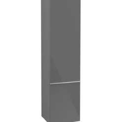 Villeroy & boch venticello høyskap høyre grå høyglans m/1 dør, 404 x 1546 x 347 mm