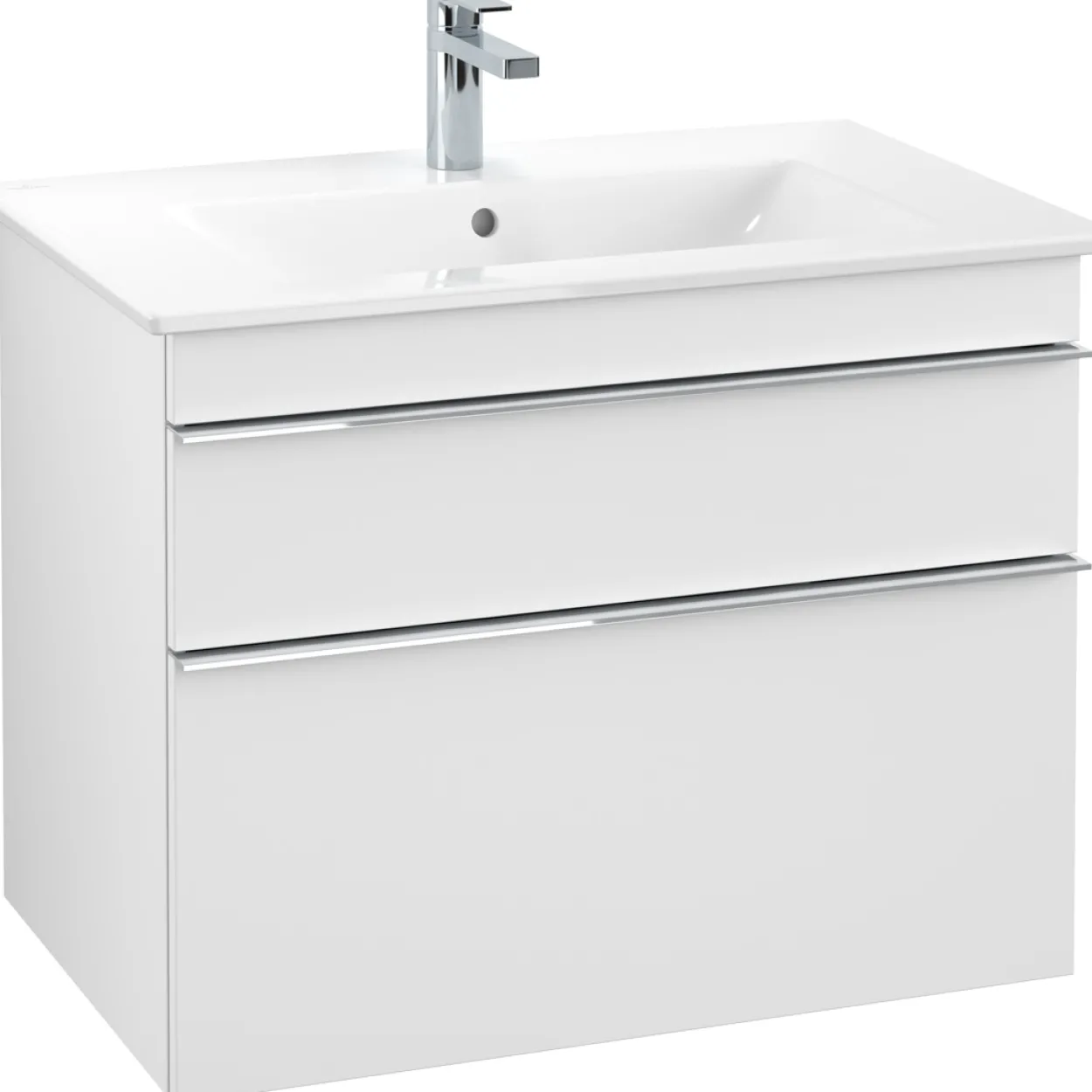 Villeroy & boch venticello servantskap hvit matt m/2 skuffer 753 x 590 x 477 mm