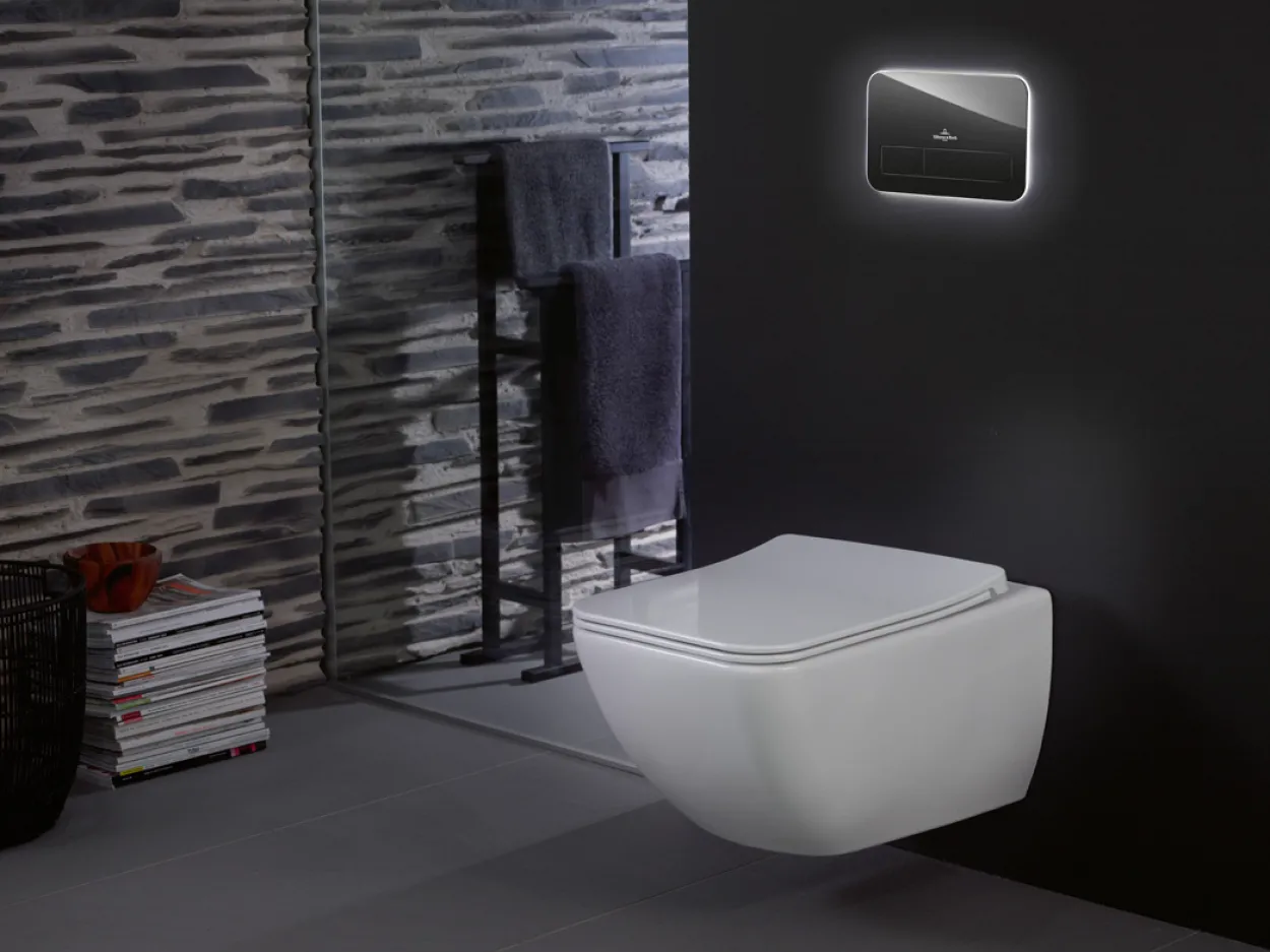 Villeroy & boch venticello slimseat toalettsete m/softclose og lift-off, hvit alpin