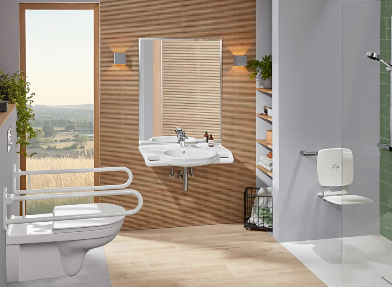 Villeroy & boch vicare veggskål 700x360mm m/åpen spylekant hvit alpin