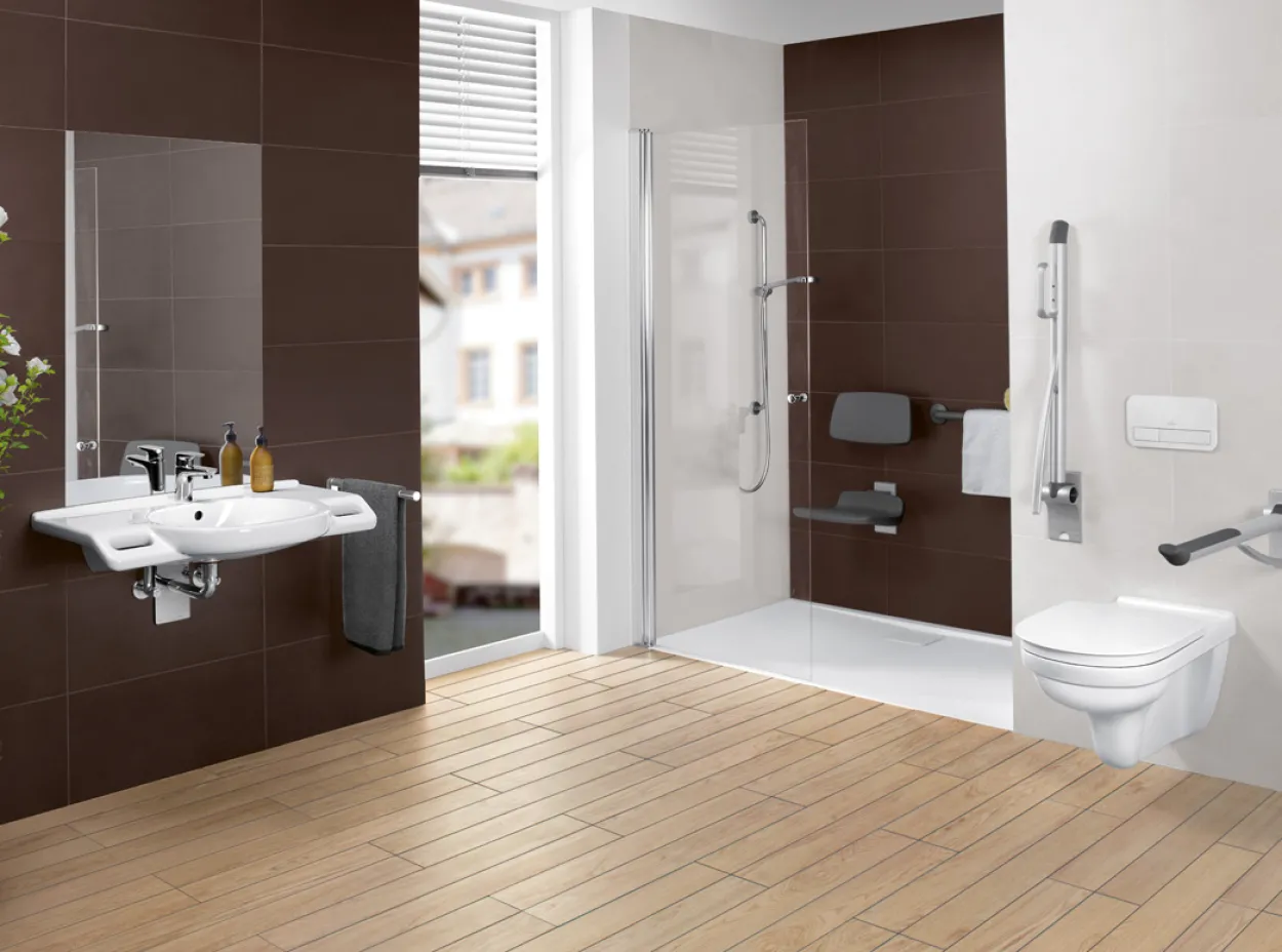 Villeroy & boch vicare veggskål 700x360mm m/åpen spylekant hvit alpin