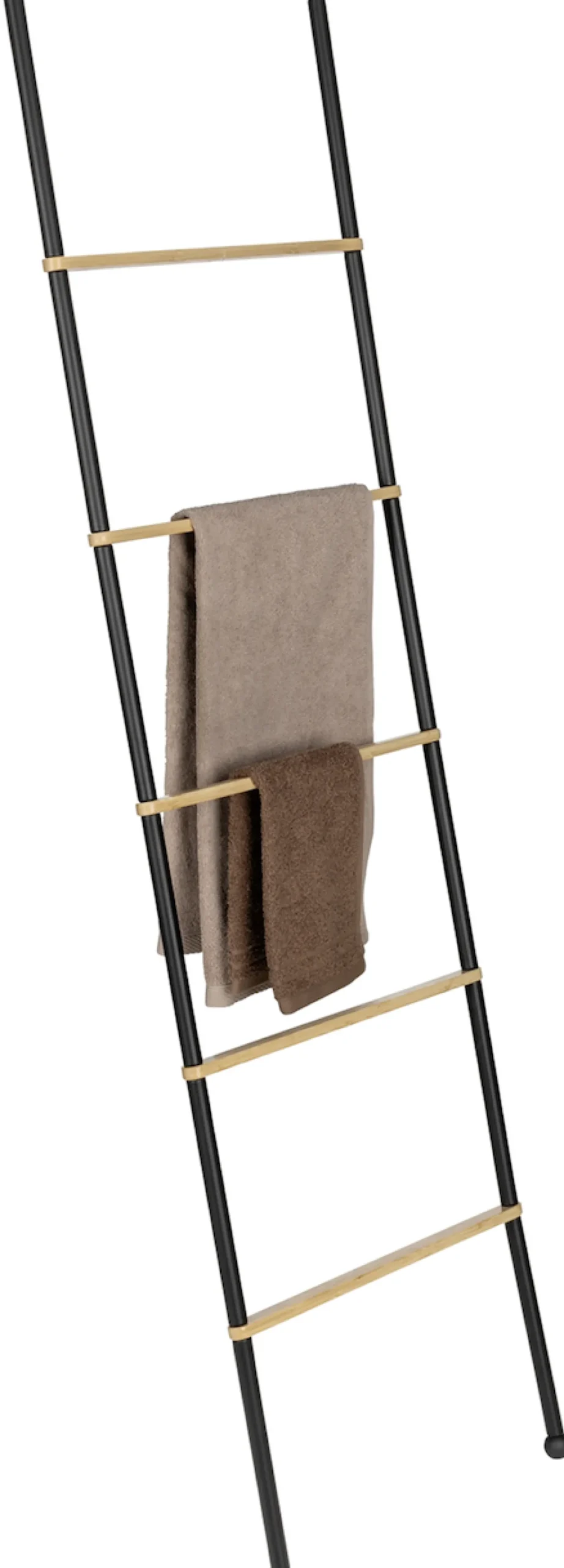 Wenko bambusa håndklestige sort/bambus