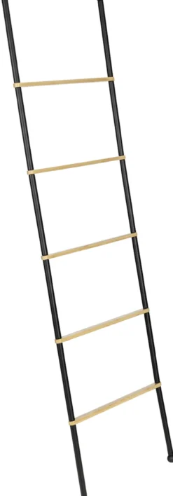 Wenko bambusa håndklestige sort/bambus