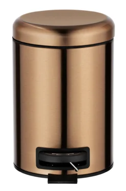 Wenko leman pedalbøtte 3 liter kobber