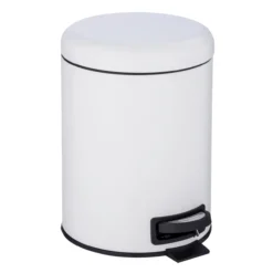 Wenko leman pedalbøtte 5 ltr. hvit