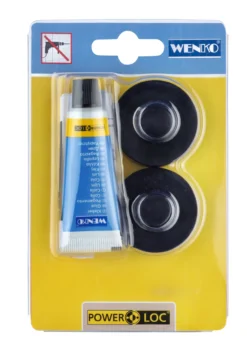 Wenko power-loc® festebrakett sort