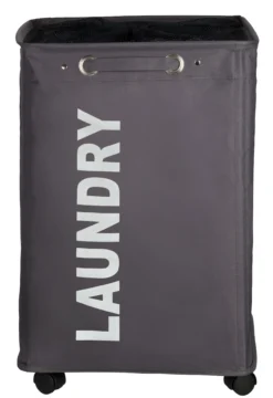 Wenko skittentøyskurv laundry stor grå